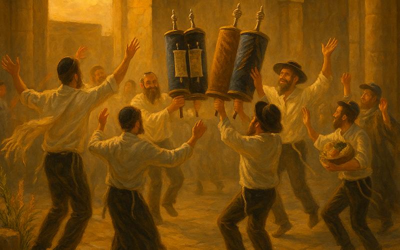 Danses avec les rouleaux de la Torah (Hakafot)
